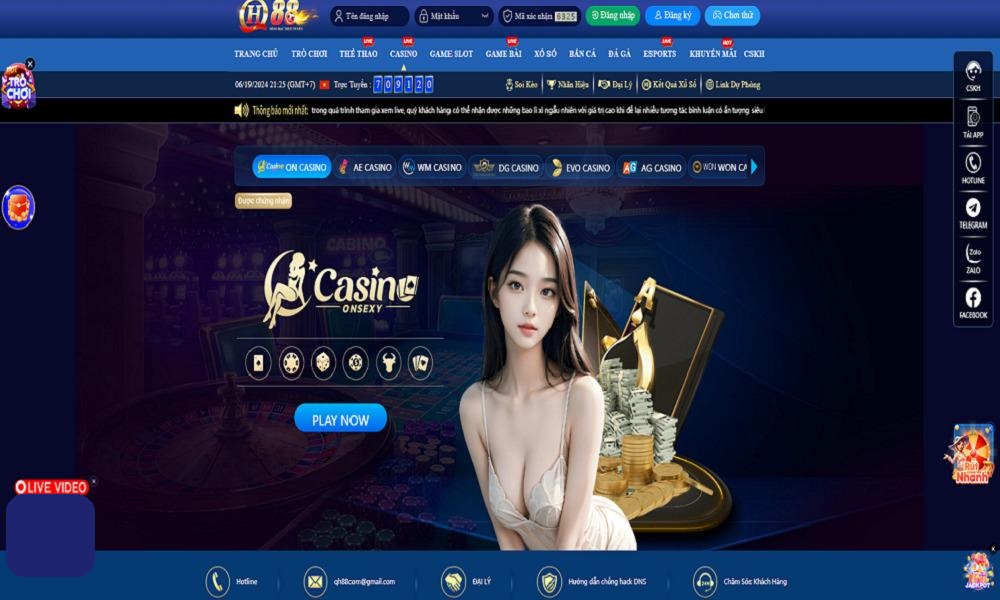 Sexy Casino QH88 là sảnh live đẳng cấp quốc tế uy tín hàng đầu